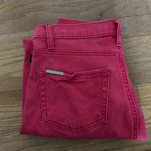 Beautiful Rock & Republic festive light red skinny denim jeans
